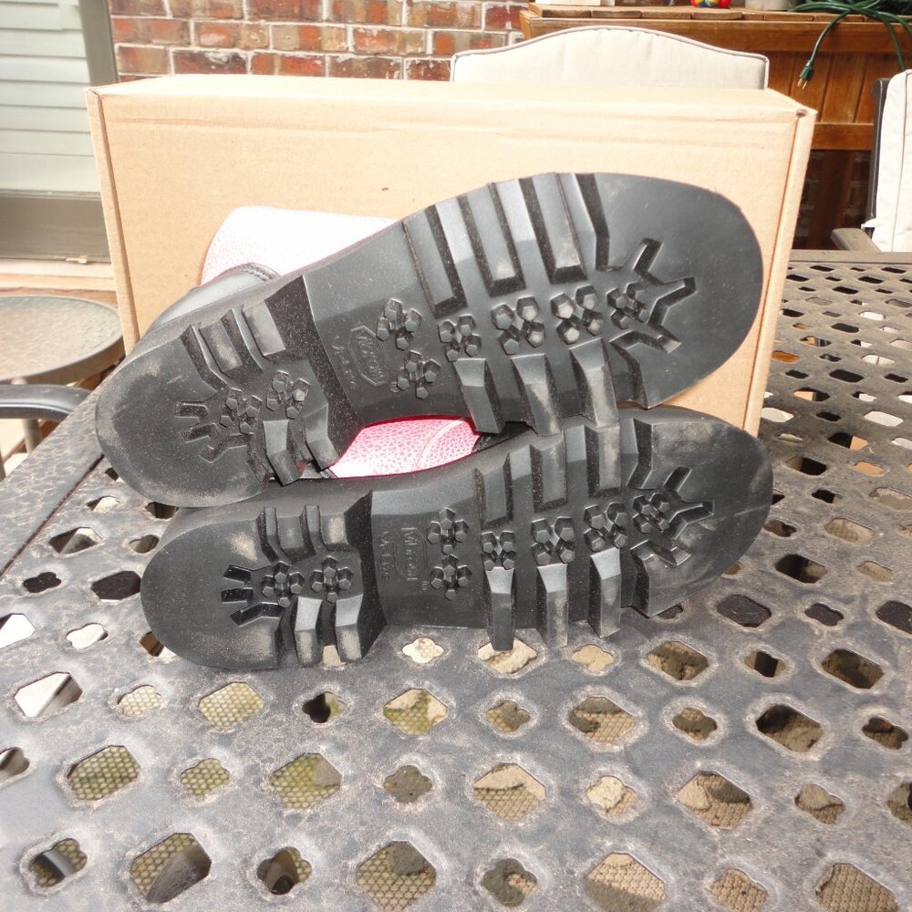 SHINDIGS Women's Pink Leather Hiking Boots Size 7B with Original Box - Picture 6 of 10